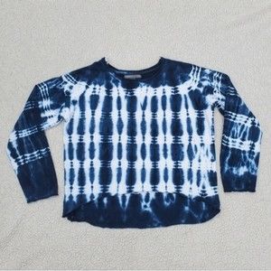 Vicinity Navy Blue Tie-dye Women's Sweatshirt